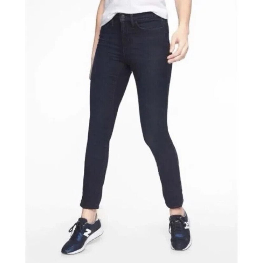 Athleta Sculptek Dark Wash Skinny Jeans Size 12